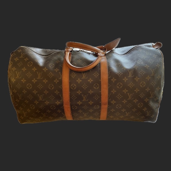 LOUIS VUITTON Monogram Canvas Keepall 55 M1884 Authentic Vintage - Picture 1 of 14